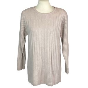 Vintage Stephanie Andrews ribbed lane wool and angora sweater size M